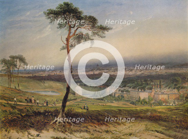 'London, from Hampstead', 1834. Artist: George Sidney Shepherd.