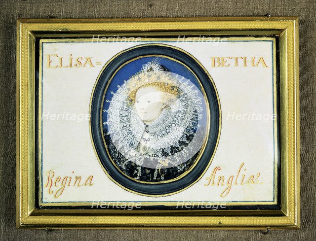 Miniature of Elizabeth I (1533-1603) Queen of England and Ireland (1558-1603) Artist: Nicholas Hilliard