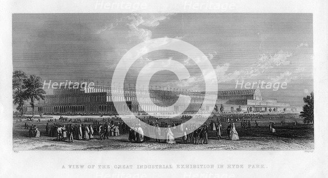 The Great Exhibition, Hyde Park, London, 1851.Artist: JC Armytage