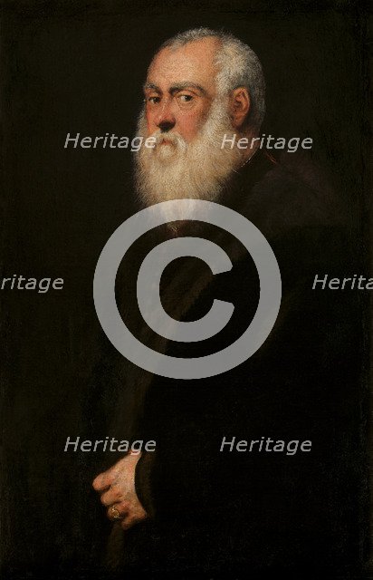 Man with a White Beard, c. 1570. Artist: Tintoretto, Jacopo (1518-1594)