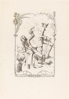 Peter Schlemihl with the Bag of Money, 1836. Creator: Adolf Schrödter.