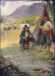 'Where Now The Great City of Cape Town Stands, They Set Up Their Tents And Huts', c1908, (c1920).  Artist: Joseph Ratcliffe Skelton.