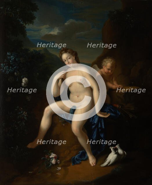 Venus and Cupid, c1700. Creator: Unknown.
