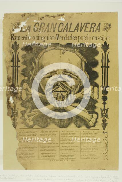 The Great Calavera, n.d. Creator: José Guadalupe Posada.