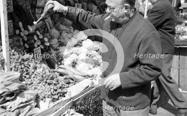 Portobello Market, London, c1955.  Creator: Arthur Charles Kirby Ware.