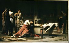 Death of Séneca, that after opening the veins gets into a bath,' Lucius Annaeus Séneca (4 BC-65 A…