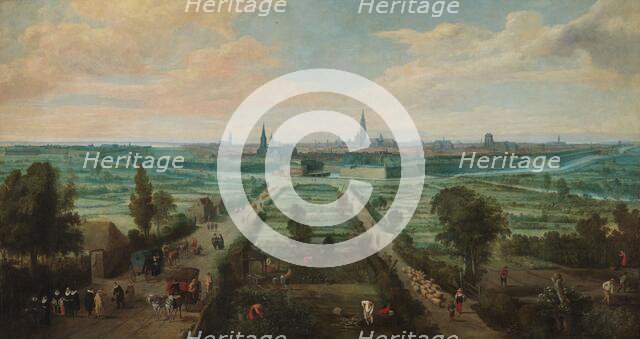 Panoramic View of Antwerp from the East, 1636. Creator: Jan Wildens.