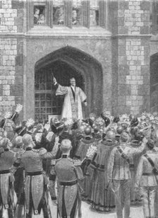 'Queen Victoria Serenaded at Windsor on the Morning of her Eightieth Birthday...1899, (1901). Creator: Unknown.