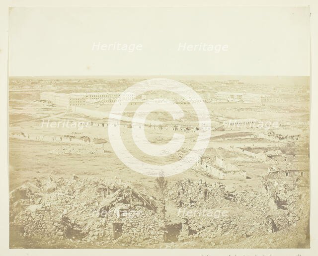 View of Sebastopol taken from the Malakoff, 1855. Creator: James Robertson.