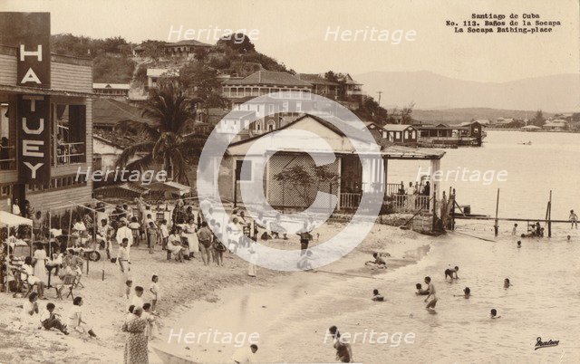 Santiago de Cuba. La Socapa Bathing-place, Cuba, c1900s. Artist: Unknown
