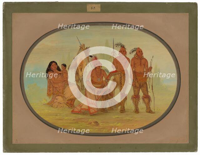 Osage Indians, 1861/1869. Creator: George Catlin.
