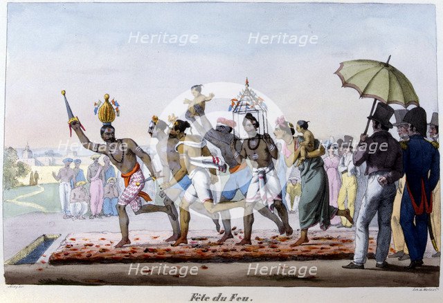 Festival of Fire, India, mid 19th century. Artist: Emmanuel Adolphe Midy