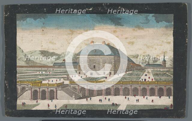 View of Zarzuela Palace near the city of Madrid, 1745-1775. Creator: Anon.