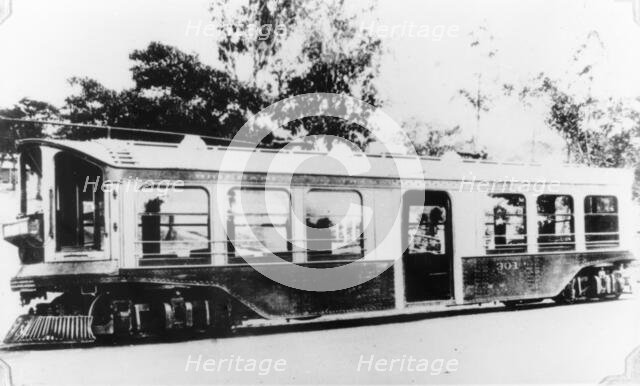 Electric tram, c1900s. Creator: Unknown.