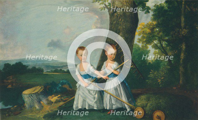 'The Blunt Children', 1766-1770, (1948). Creator: Johan Zoffany.