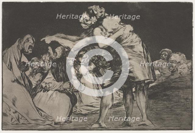 The Proverbs: Matrimonial Folly, 1864. Creator: Francisco de Goya (Spanish, 1746-1828).