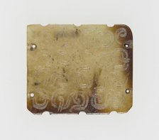 Plaque with Interlinked Scrolls, Eastern Zhou dynasty, (c. 770-256 B.C.), 7th century B.C.  Creator: Unknown.