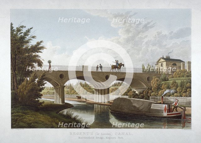 View in Regent's Park, St Marylebone, London, c1827. Artist: JL Marks