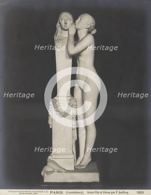 "Girl Whispering into the Ear of Venus", 1839, (1903).  Creator: Neue Photographische Gesellschaft.