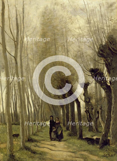 The Willows of Marissel, 1857. Creator: Jean-Baptiste-Camille Corot.