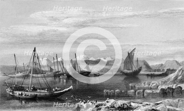 'Thubare, A Small Harbour on the Arabian Coast, Upper Part of the Red Sea', 1834. Creator: Samuel Austin.