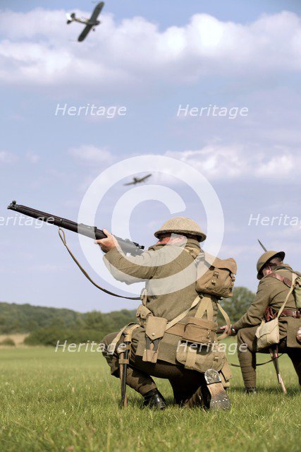 World War I re-enactment event, Festival of History, Kelmarsh Hall, Northamptonshire, 2007. Artist: Nick Grigg.