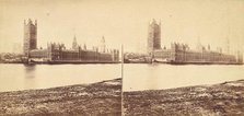 [Group of 5 Stereograph Views of the Houses of Parliament, London, England], 1850s-1910s. Creator: Strohmeyer & Wyman.