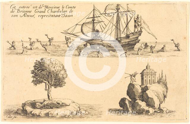 Entry of M. le Comte de Brionne, Grand Chamberlain of His Highness,Representing Jason, 1627. Creator: Jacques Callot.