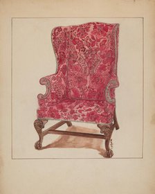 Easy Chair, 1935/1942. Creator: Florence Neal.