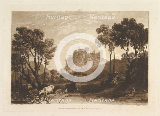 The Castle above the Meadows (Liber Studiorum, part II, plate 8), 1808. Creator: JMW Turner.