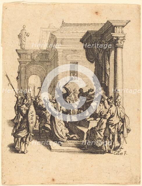 Christ Condemned to Death by Pilate, c. 1624/1625. Creator: Jacques Callot.