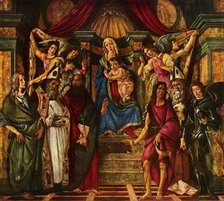 'Madonna Enthroned with Six Saints, 1483, (1937). Creator: Sandro Botticelli.