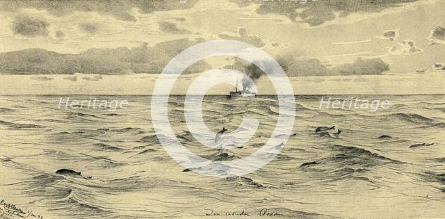 Steamship on the Indian Ocean, 1898. Creator: Christian Wilhelm Allers.