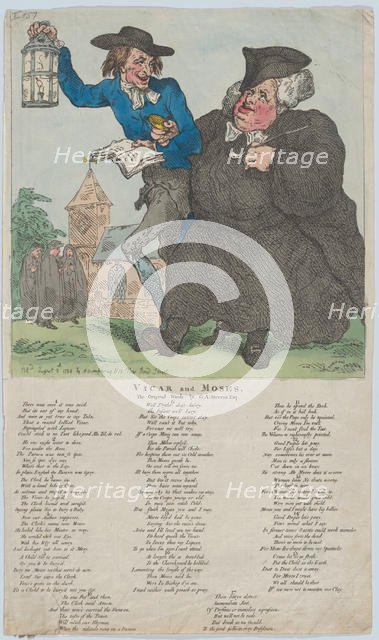 Vicar & Moses, August 8, 1784., August 8, 1784. Creator: Thomas Rowlandson.