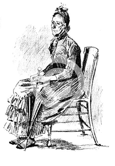 Sketches at the General Register Office, Somerset House: The Old Maid’s Claim, 1890. Creator: Unknown.