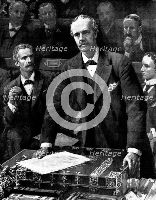 The Chinese Question: Mr. A. J. Balfour's Statement in the House of Commons, 1898. Creator: Unknown.