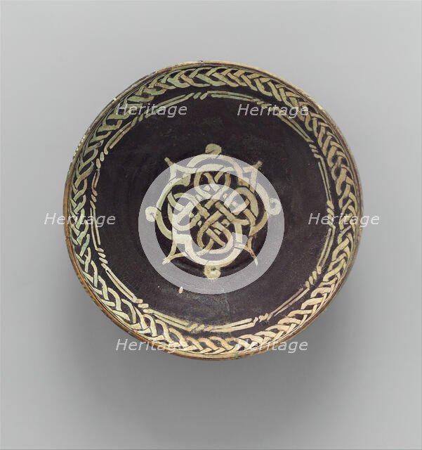 Bowl with Knotted Medallion, Iran, 10th century. Creator: Unknown.