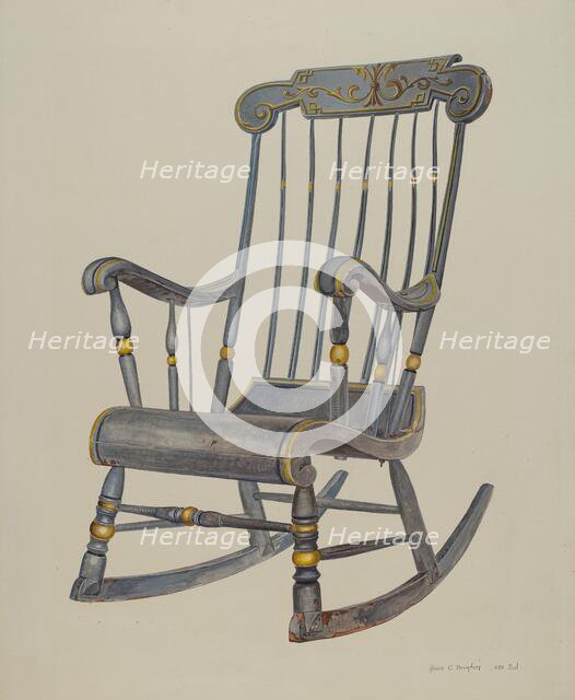 Rocking Chair, 1935/1942. Creator: Amos C. Brinton.