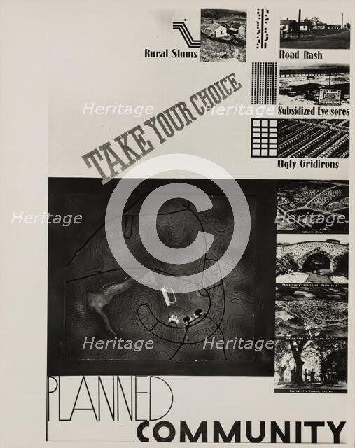 Poster by Record Section, Suburban Resettlement Administration,  1935-12. Creator: Arthur Rothstein.