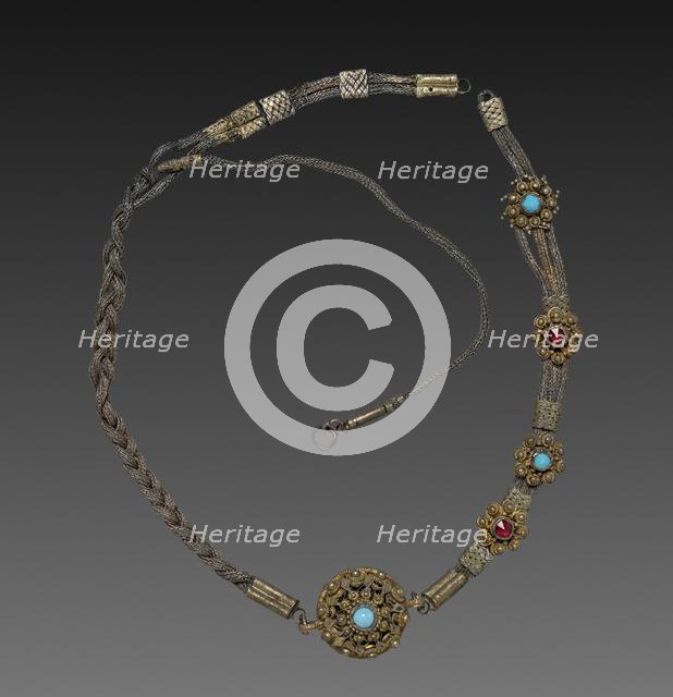 Man's Silver Chain, 1800s. Creator: Unknown.