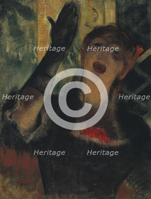 Café Singer, 1879. Creator: Edgar Degas.