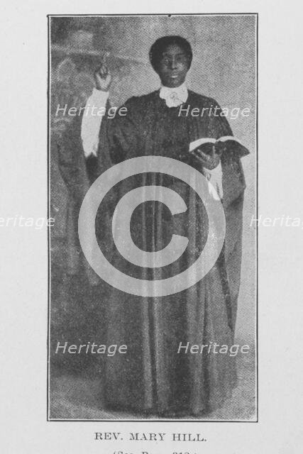 Rev. Mary Hill, 1907. Creator: Unknown.