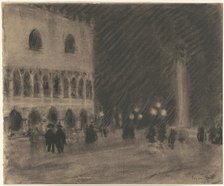 The Piazzetta, Venice, c. 1900-1920. Creator: Eugene Laurent Vail.