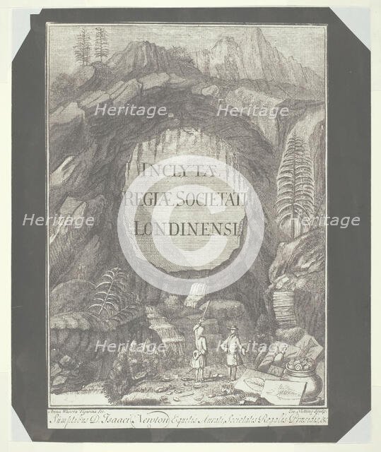 Copy of the Title Page for "Inclytae Regiae Societati Londinensi", c. 1840. Creator: William Henry Fox Talbot.