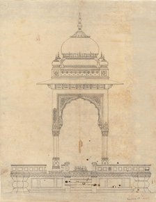 Domed Pavilion, ca. 1830. Creator: Unknown.