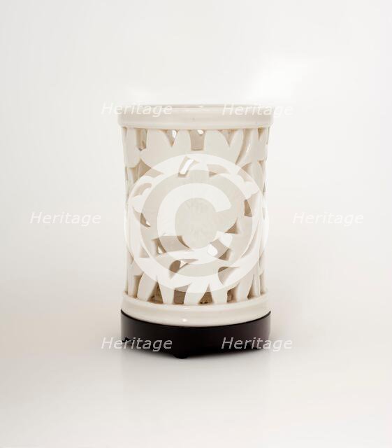 Brush holder with stand, date unknown. Creator: Unknown.