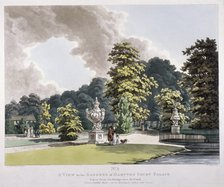 Gardens at Hampton Court Palace, Hampton, Middlesex, 1798.  Artist: Heinrich Schutz