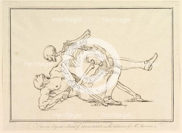 From an Original Sketch of William Hogarth's in the Collection of Mr. Morrison, March 1, 1782. Creator: Richard Livesay.