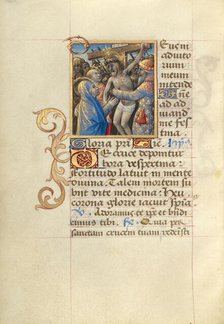 Descent from the Cross; Poncher Hours, about 1500. Creator: Master of Cardinal Bourbon.