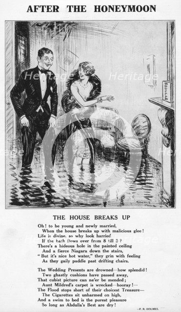 'After the Honeymoon - The House Breaks Up', 1927. Artist: Unknown.